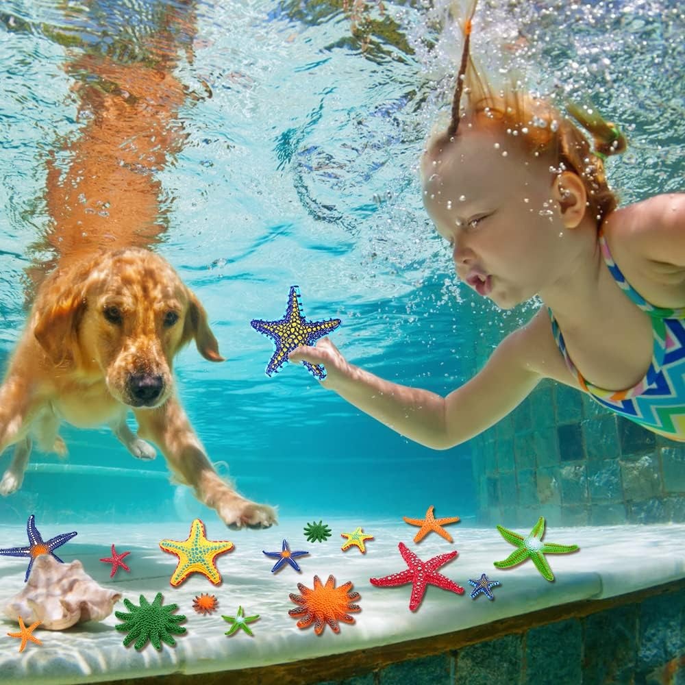 Aquatic Diving - Diving Pool Toys Colorful Starfish Underwater