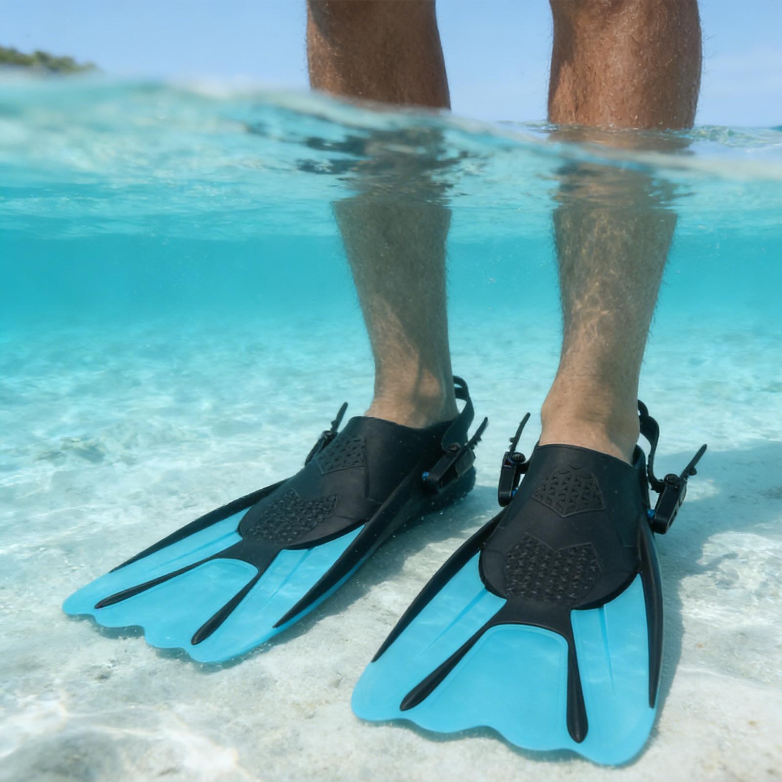 Open Heel Swim Fins Adjustable - Aquatic Sports And Scuba avaliação e preço