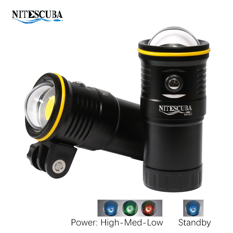 Nitescuba NSV60 LED Diving Vid - Underwater Flashlight avaliação e preço