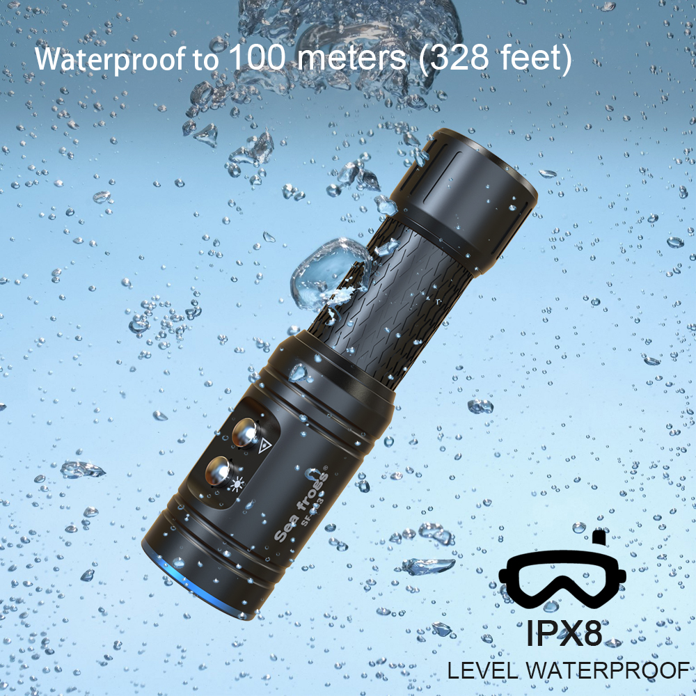 Strbea 1000 Lumens LED Flashli - Underwater Flashlight avaliação e preço