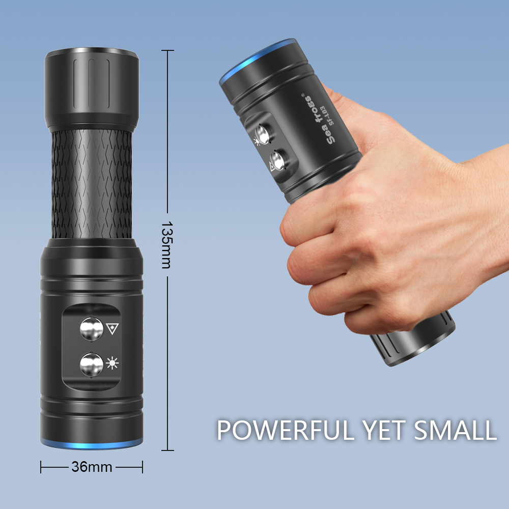 Strbea 1000 Lumens LED Flashli - Underwater Flashlight avaliação e preço