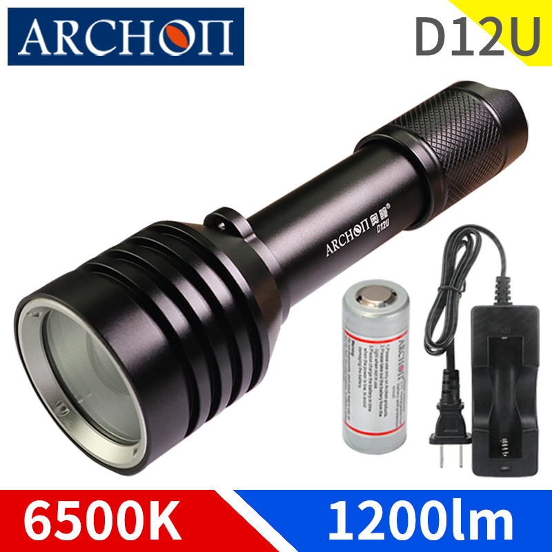 Archon D12u Rotating Zoom Divi - Underwater Flashlight avaliação e preço