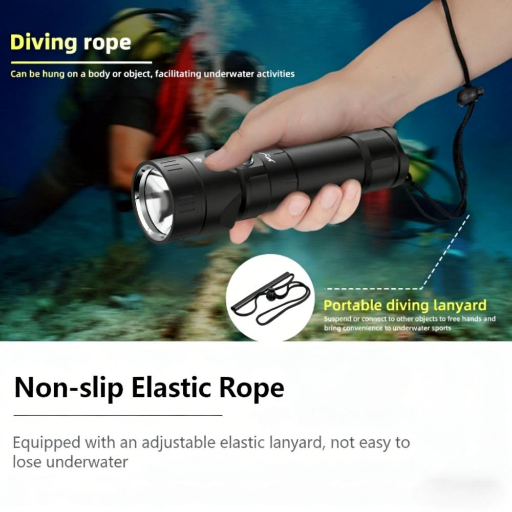 Powerful Diving Flashlight Wat - Underwater Flashlight avaliação e preço